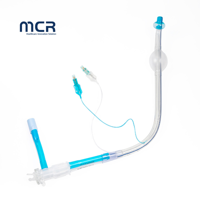 Одноразовая PVC двойная люменная эндобронхиальная трубка с PU микротонким шариком для стилета