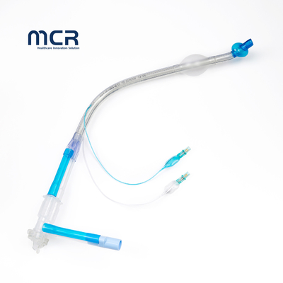 Медицинская PVC двойная луменная эндотрахеальная трубка с микротонкой манжетой PU